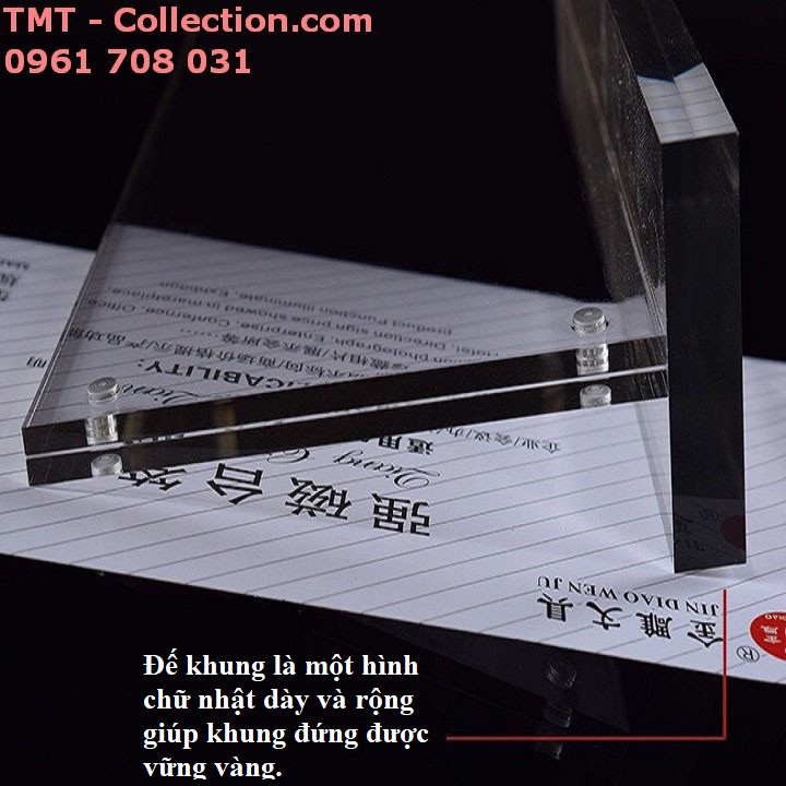 Khung Mica trưng bày size vừa - TMT Collection.com