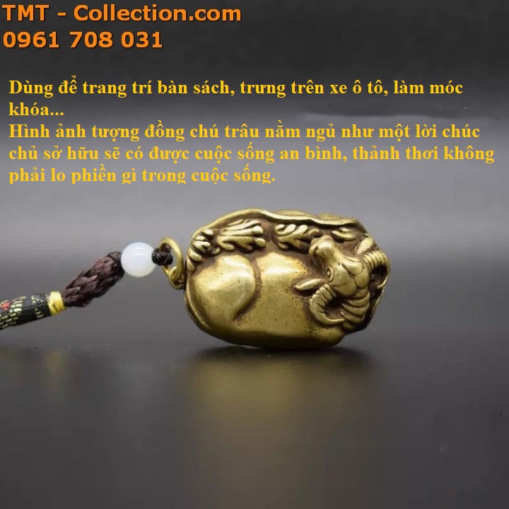 Móc khóa trâu nằm - TMT Collection.com