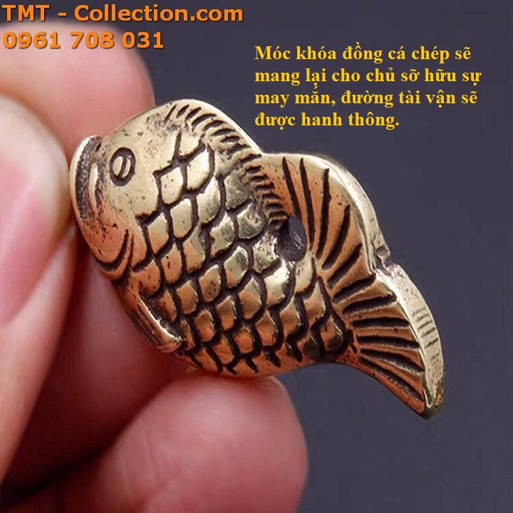 Móc khóa đồng cá chép - TMT Collection.com