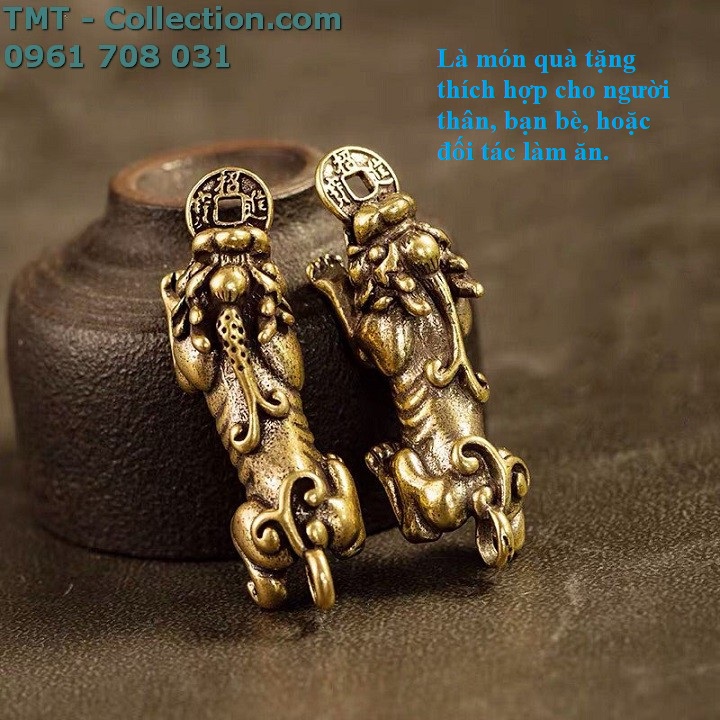 Móc khóa tỳ hưu ngậm tiền - TMT Collection.com