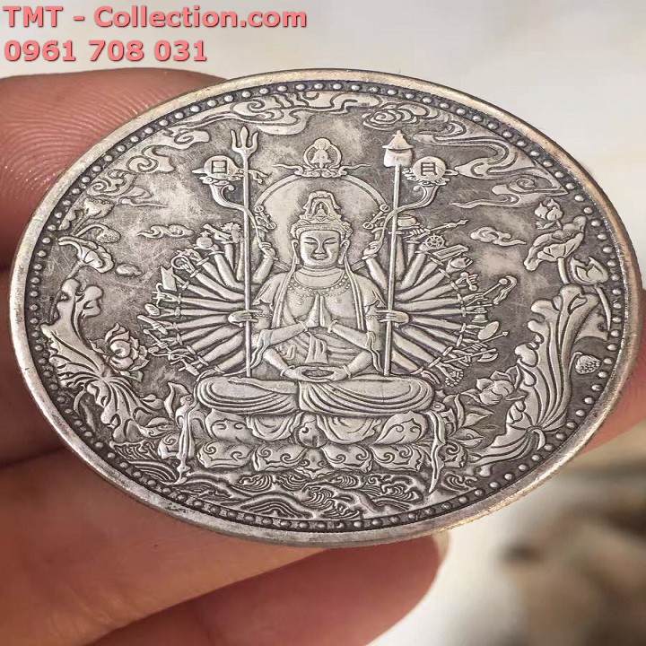 Xu Quán Thế Âm Bồ Tát Mạ Bạc - TMT Collection.com