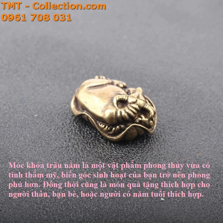 Móc khóa trâu nằm - TMT Collection.com