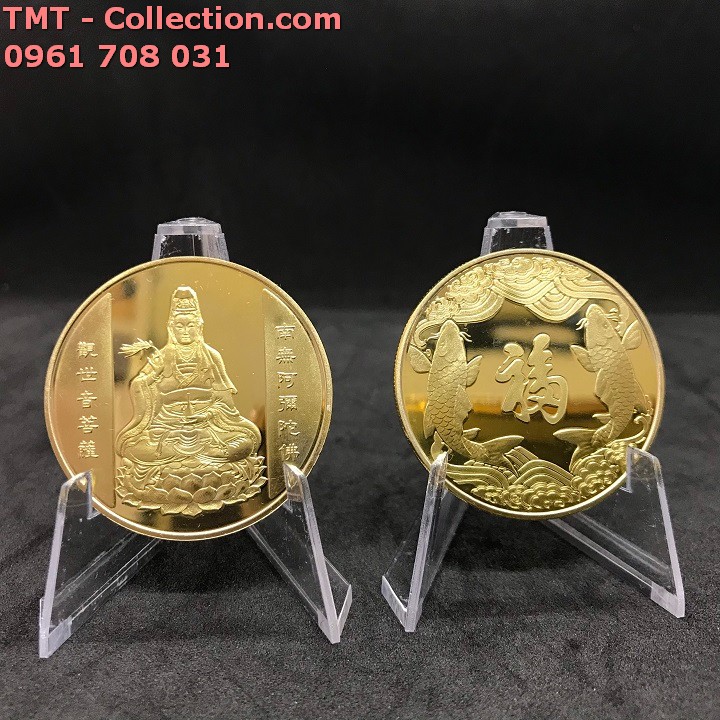 Xu Quan Âm Mạ Vàng Cá Chép - TMT Collection.com