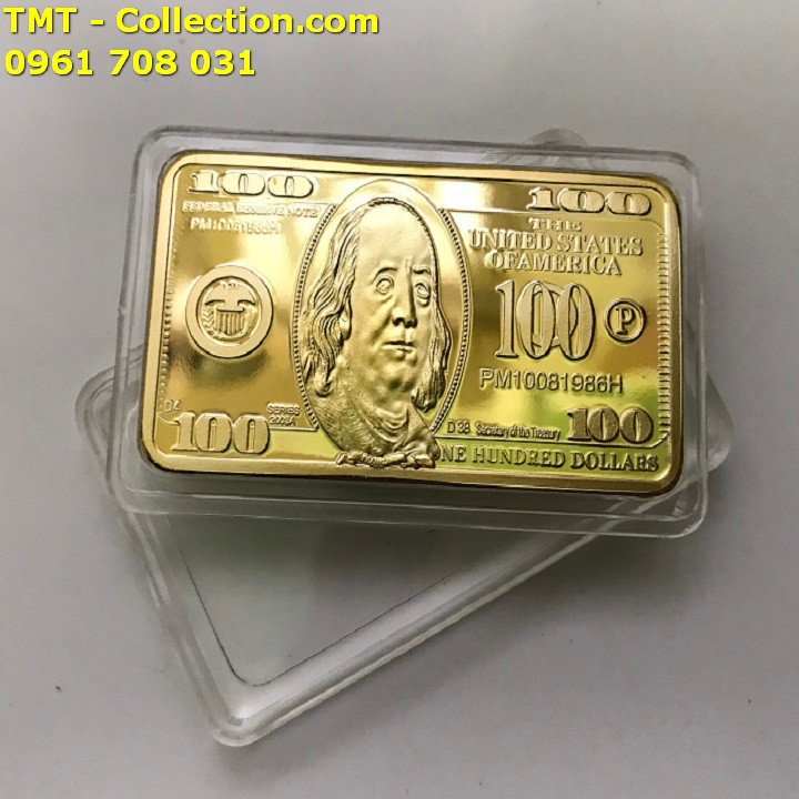 Medal 100 Dola mạ vàng - TMT Collection