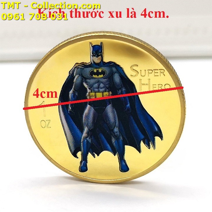 Xu Siêu Anh Hùng Bat Man Vàng - TMT Collection.com