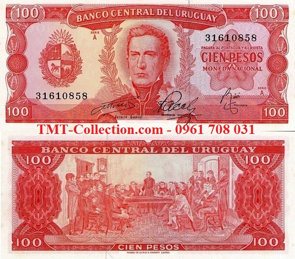 Uruguay 100 peso 1967 UNC