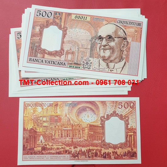 Vatican 500 Mille 2019 UNC