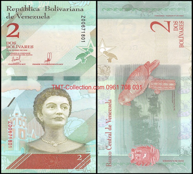 Venezuela 2 Dos Bolivares 2018 UNC