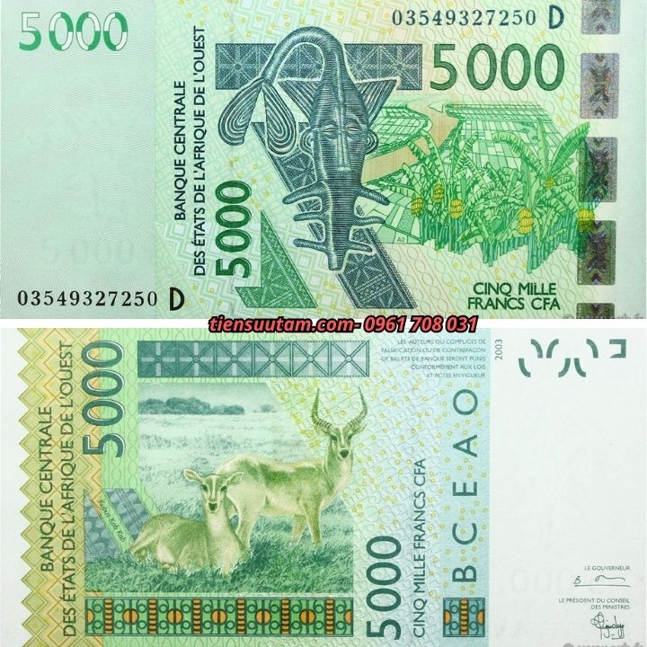 Senegal - CFA 5000 Francs 2003 UNC (K)
