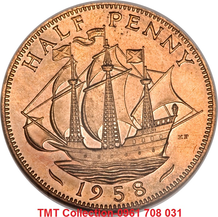 Xu Anh-UK 1/2 penny 1954-1970