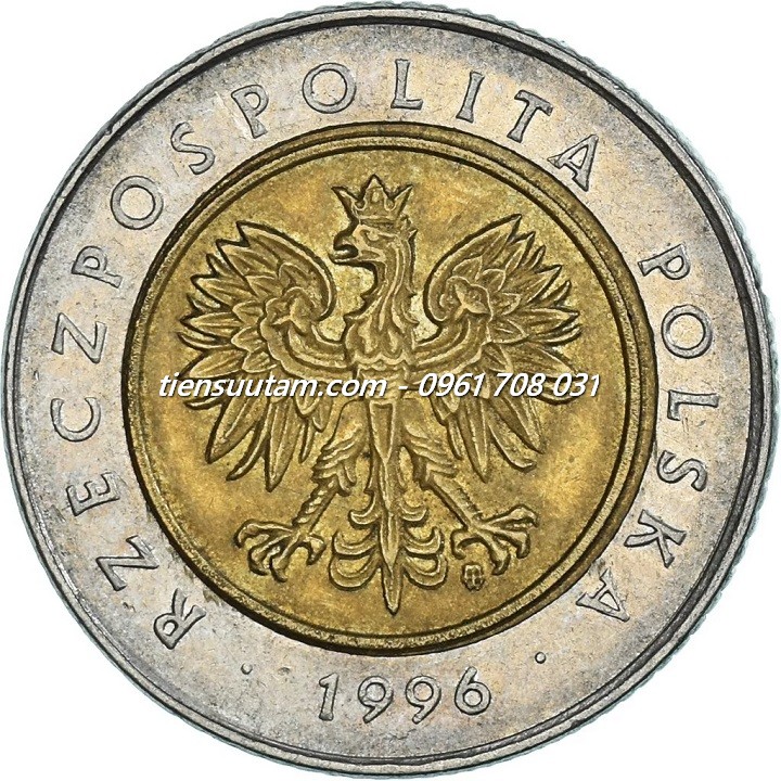 Mặt Sau Xu Balan - Poland 5 Zloty 1994 - 2023