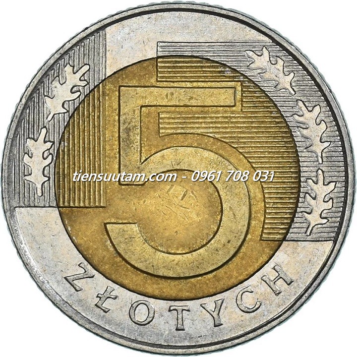 Mặt Trước Xu Balan - Poland 5 Zloty 1994 - 2023