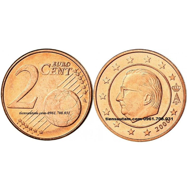 Xu Belgium - Bỉ 2 Euro Cent 1999 - 2007