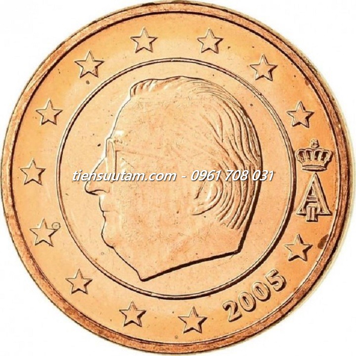 Mặt Sau Xu Belgium - Bỉ 5 Euro Cent 1999-2007