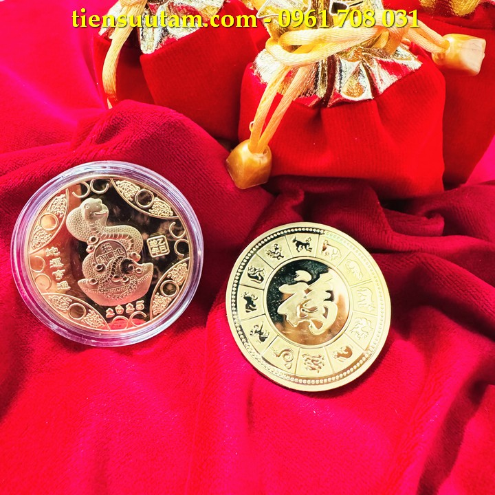 Xu Con Rắn Hong Kong Tặng Túi Gấm Lộc