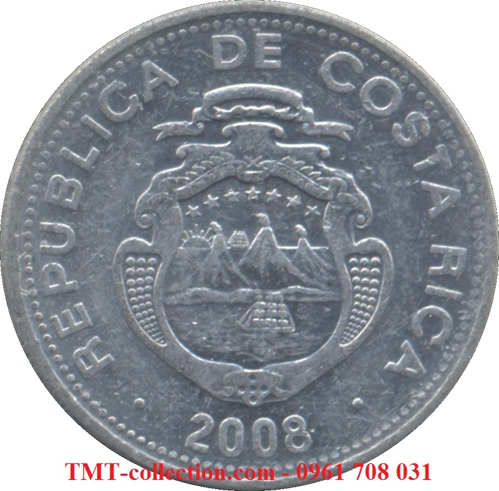 Xu Costa Rica 5 colones 2008