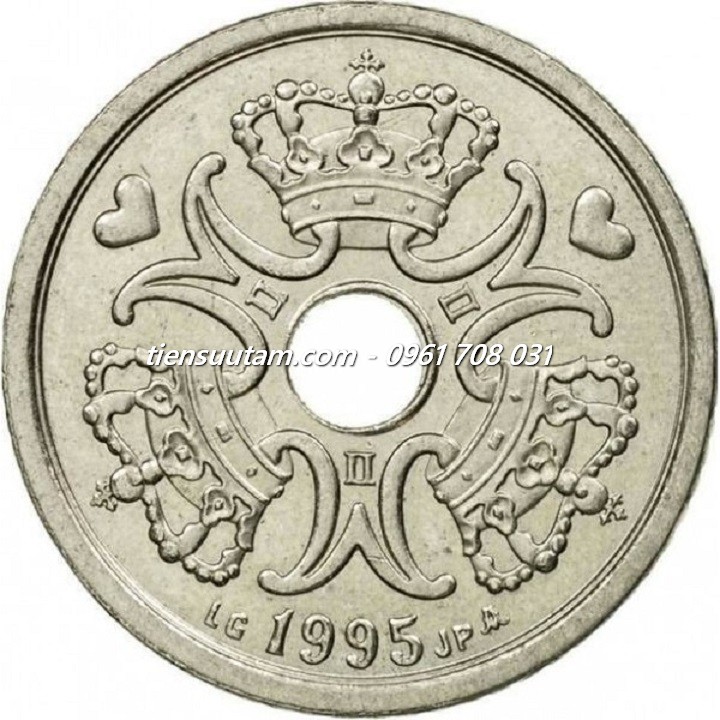 Mặt Trước Xu Denmark - Đan Mạch 1 Kroner 1992-2023