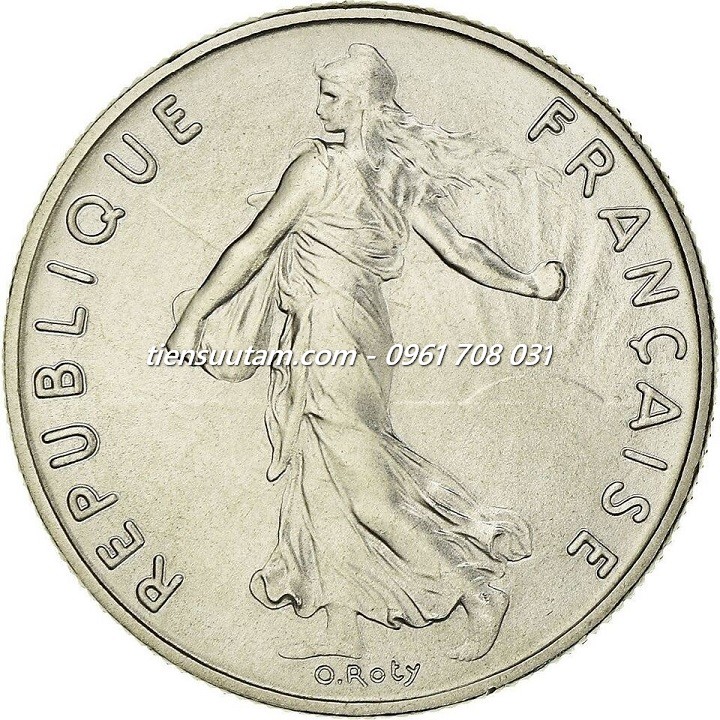 Mặt Sau Xu France - Pháp 1/2 franc 1964-2001