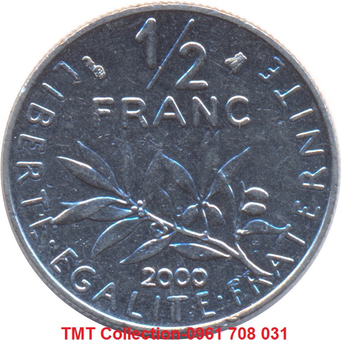 Xu France-Pháp 1/2 Franc 1964-2001