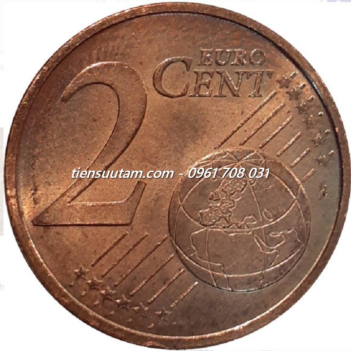 Mặt Trước Xu Germany - Đức 2 cent Euro 2002-2024