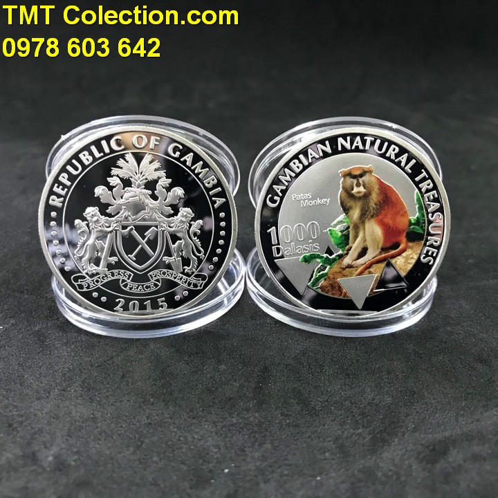 Xu hình con Khỉ Gambia 1000 Dalasis 2015 - TMT Collection