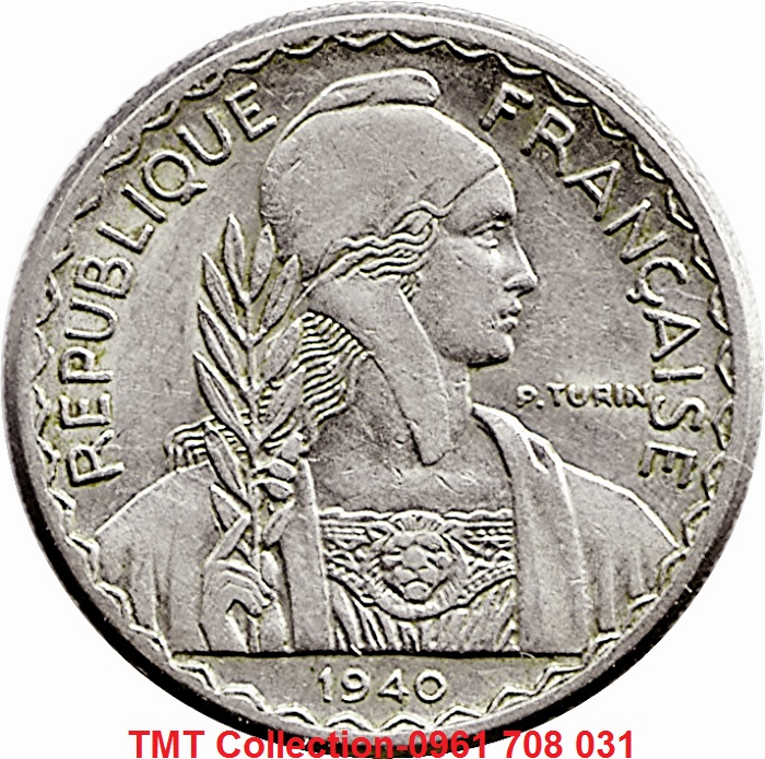Xu Indochina-Đông Dương 1 Cent 1939-1940