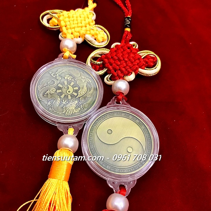 Dây Treo Phong Thuỷ Xu Long Phụng Bát Quái Âm Dương
