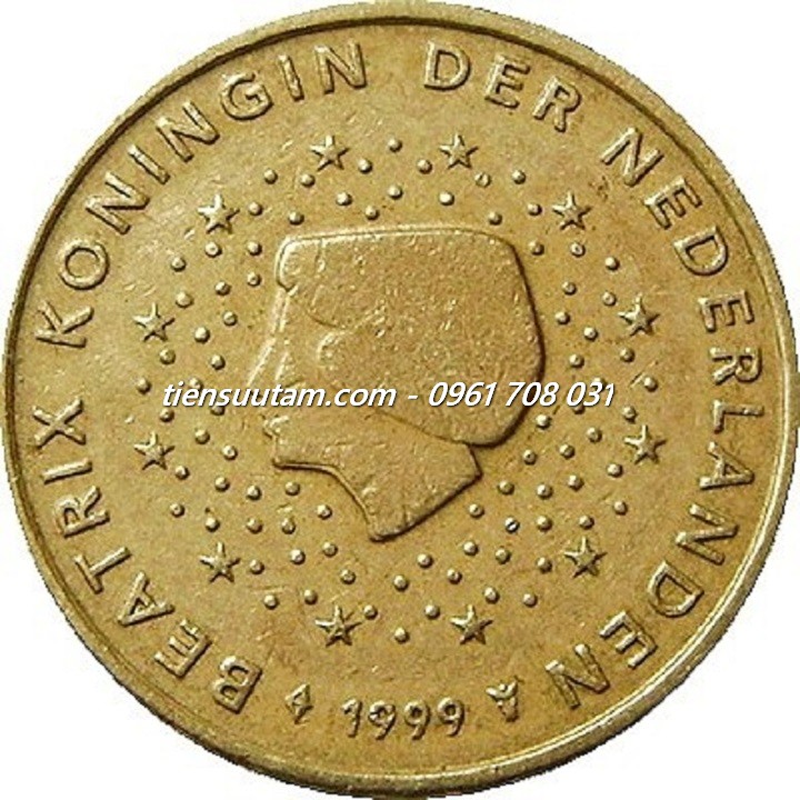 Mặt Sau Xu Netherlands - Hà Lan 10 Cents Euro 1999-2006