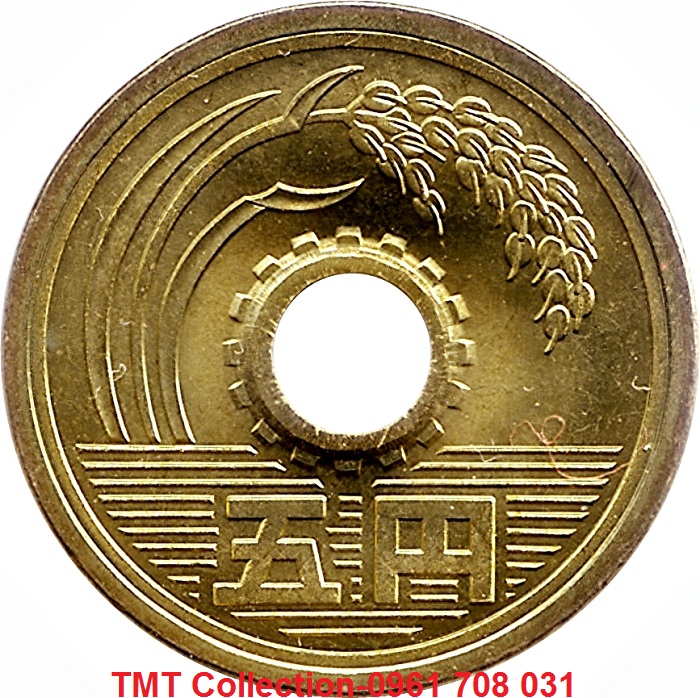 Xu Nhật-Japan 5 Yen (Loại Mới) 