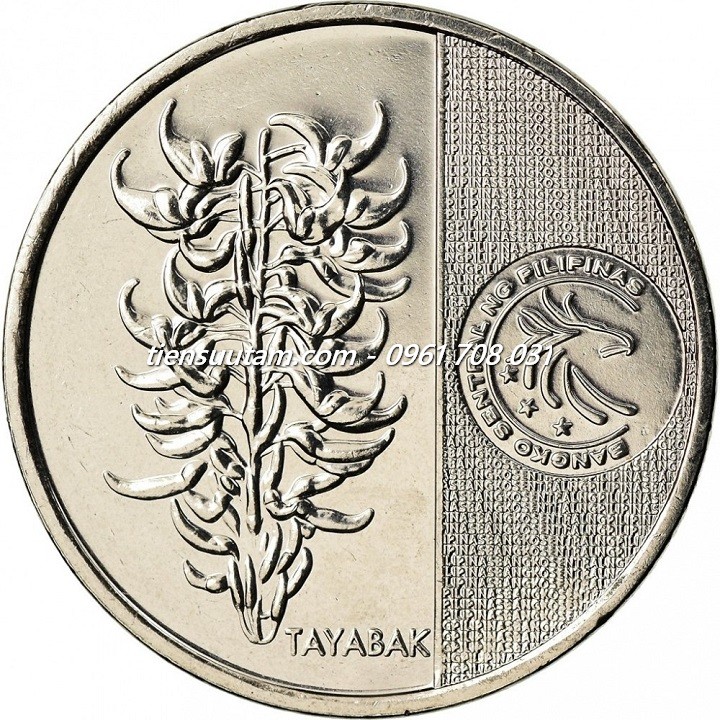 Mặt Sau Xu Philippines 5 Piso 2017-2020