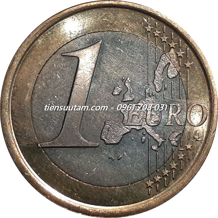 Mặt Trước Xu Spain - Tây Ban Nha 1 Euro (Juan Carlos I) 1999-2006