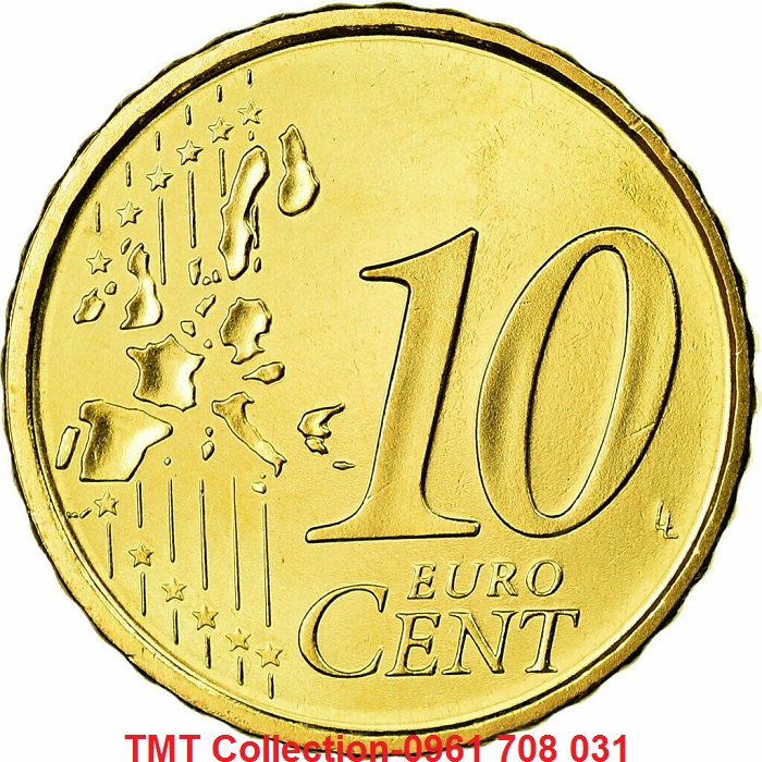 Xu Spain-Tây Ban Nha 10 Euro Cent 1999-2006