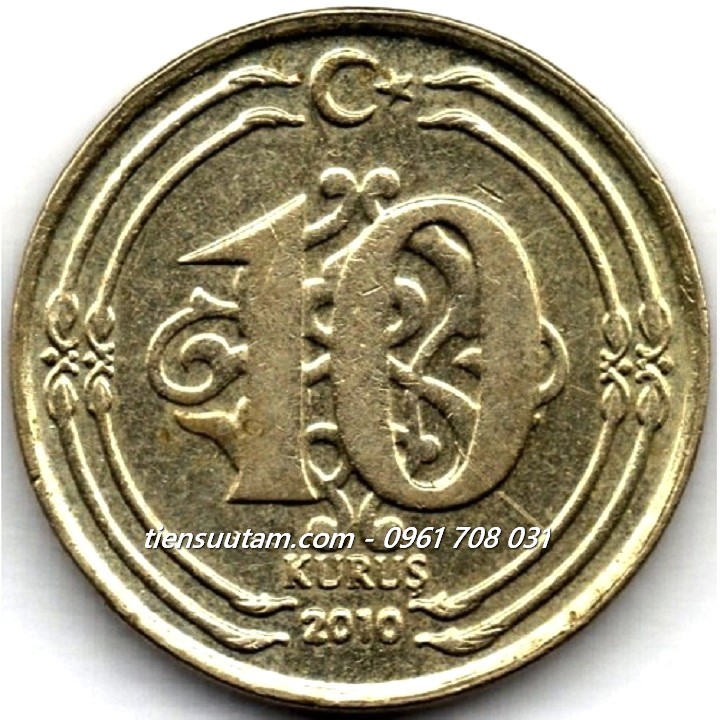 Xu Turkey - Thổ Nhỉ Kỳ 10 Kurus 2009-2022