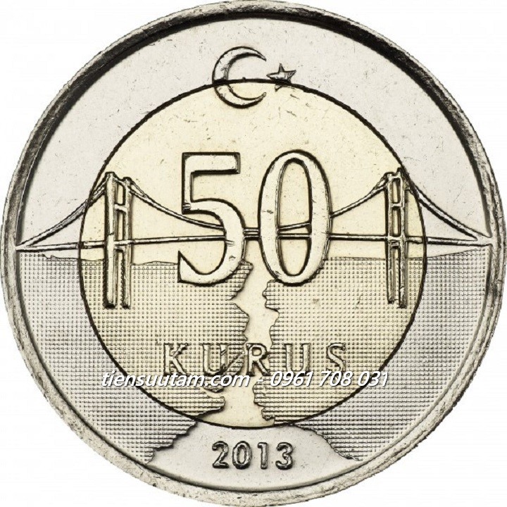 Xu Turkey - Thổ Nhỉ Kỳ 50 Kurus 2009-2022