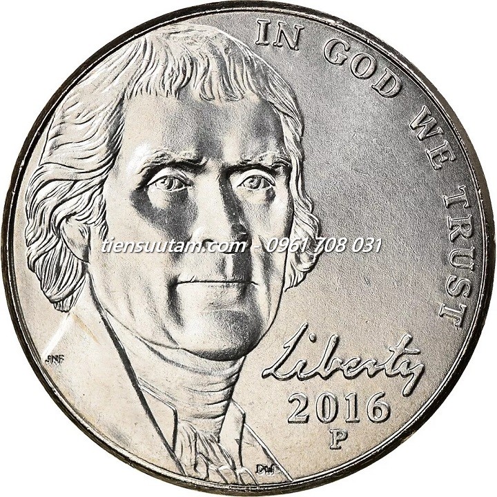 Mặt Trước Xu USA - Mỹ 5 Cents 2006 - 2024