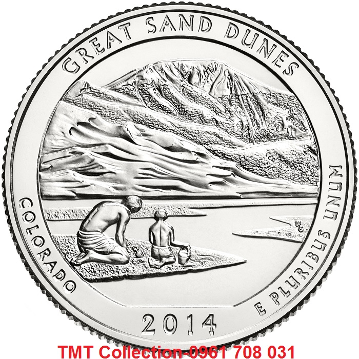 Xu USA-Mỹ Bang Colorado 1/4 Dollar 2014