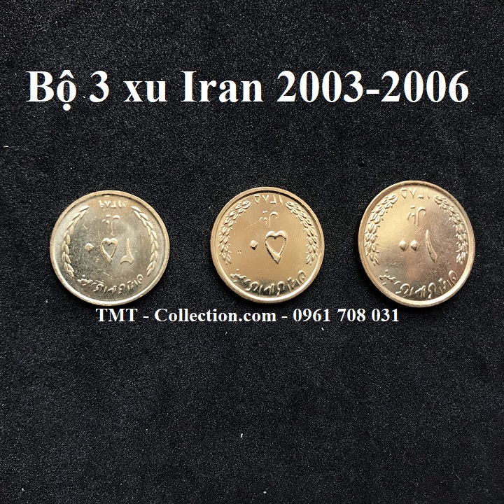 Bộ 3 xu Iran 2003-2006 - TMT Collection.com