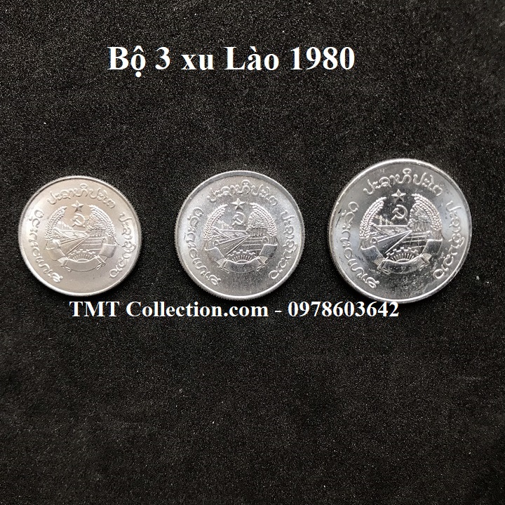 Bộ 3 xu Lào 1980​​​​​​​ - TMT Collection.com