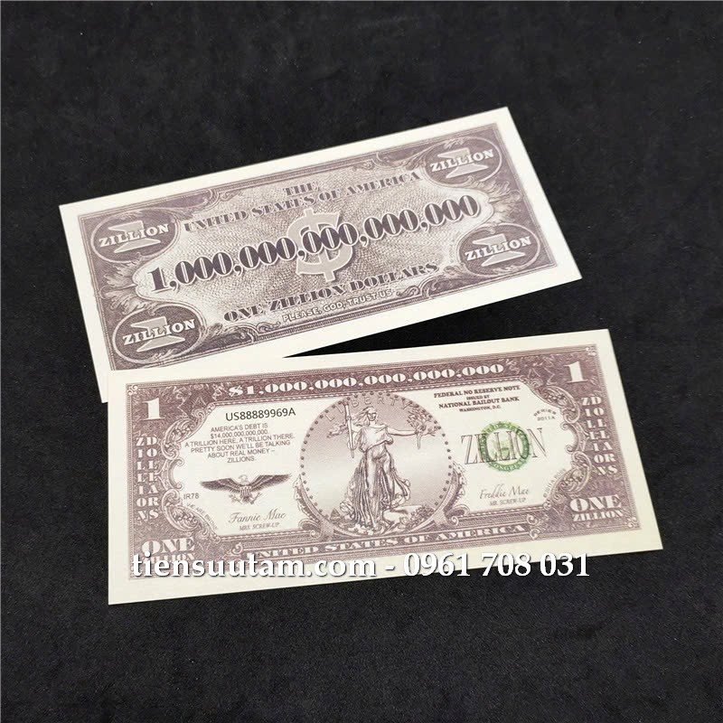 Tiền play money 1 triệu tỷ usd Mỹ mệnh khủng