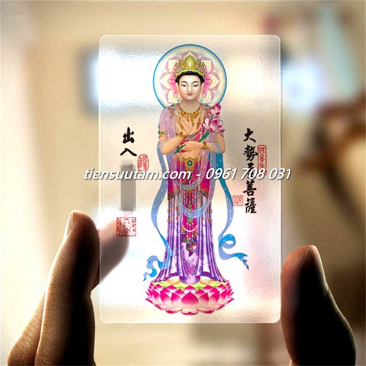 Thẻ Nhựa Hình Bồ Tát Đại Thế Chí