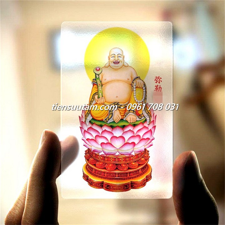 Thẻ Nhựa Hình Phật Di Lạc