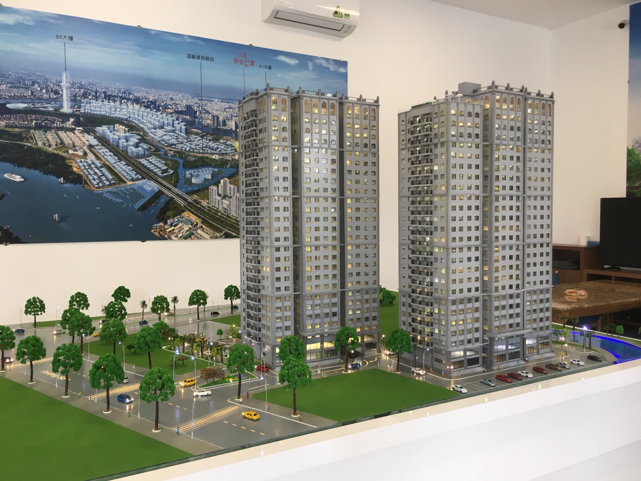 Hình ảnh sa bàn dự án Paris Hoàng Kim Quận 2