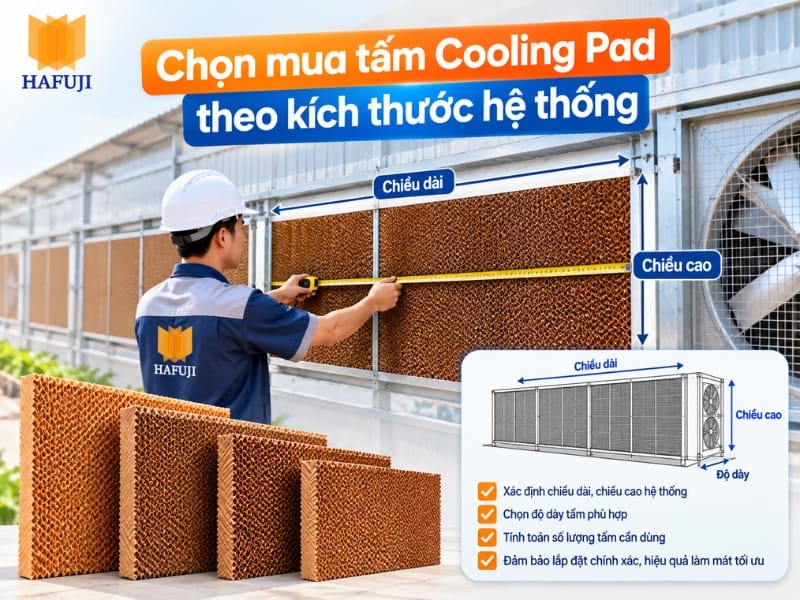 Chọn mua tấm Cooling Pad theo kích thước hệ thống
