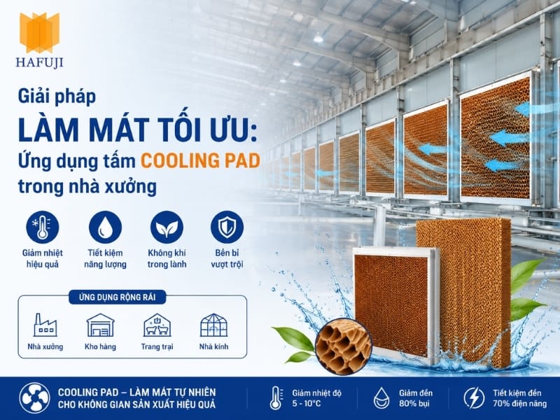 Giải pháp làm mát nhà xưởng bằng tấm Cooling Pad