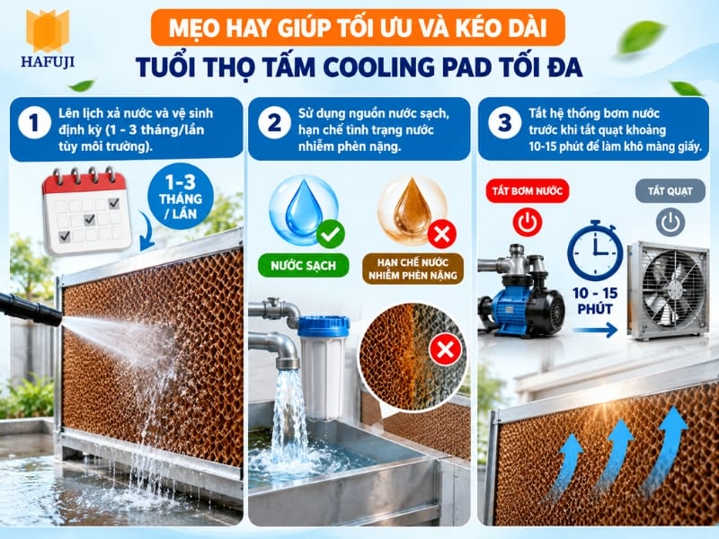Mẹo hay giúp tối ưu và kéo dài tuổi thọ tấm Cooling Pad tối đa