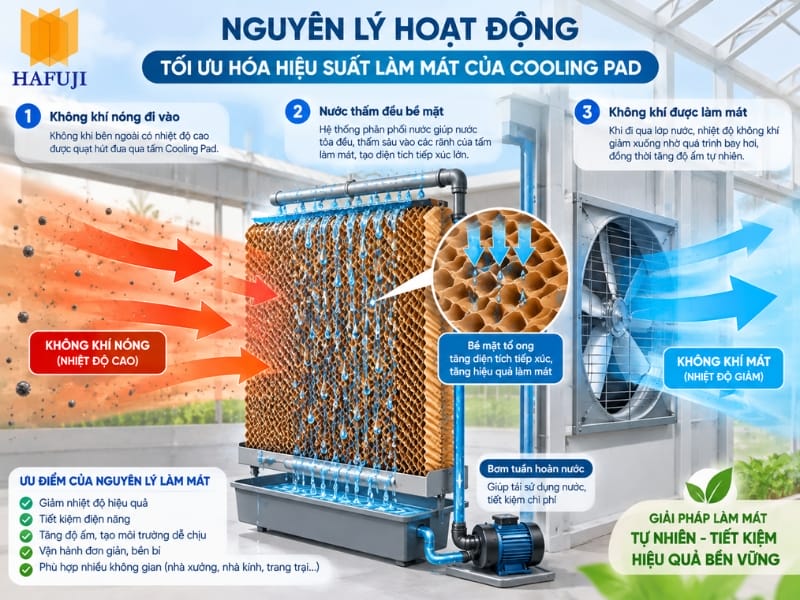 Nguyên lý hoạt động tối ưu hóa hiệu suất làm mát của Cooling Pad