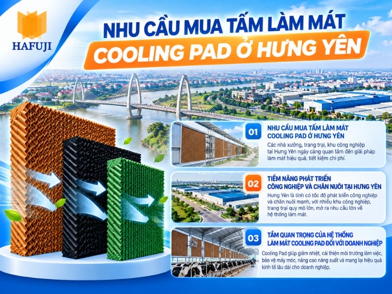 Nhu cầu mua tấm làm mát Cooling Pad ở Hưng Yên