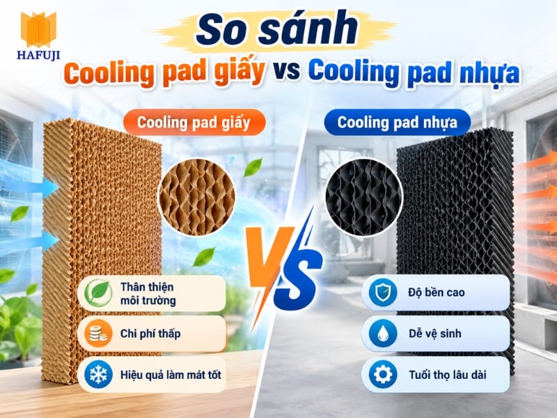 So sánh Cooling pad giấy vs cooling pad nhựa đầy đủ và chi tiết