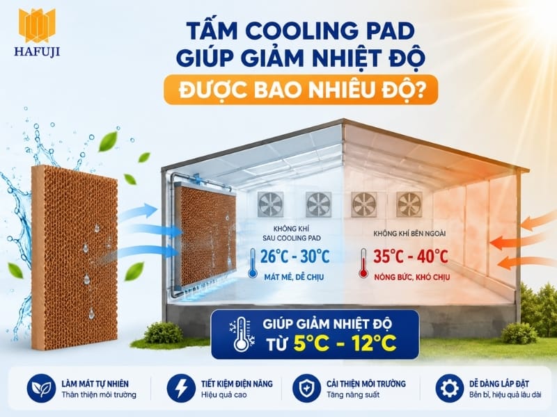 Tấm cooling pad giúp giảm nhiệt độ được bao nhiêu độ?