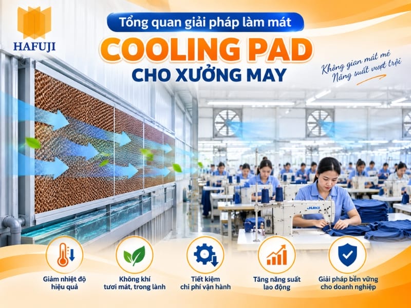 Tổng quan giải pháp làm mát Cooling Pad cho xưởng may